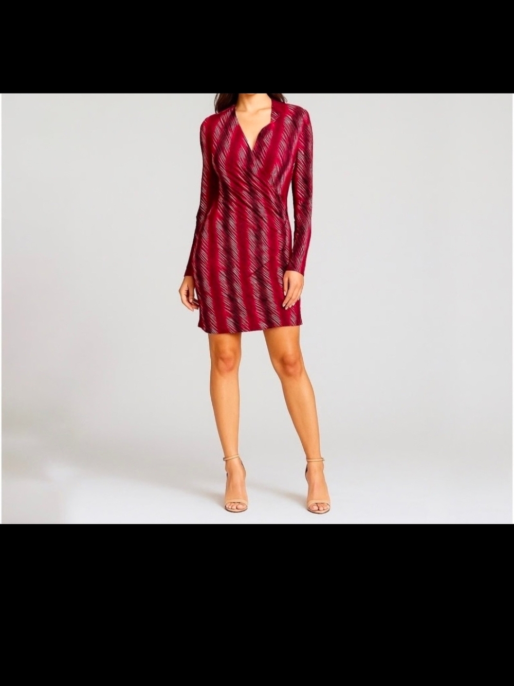Norma Kamali Women's Faux Wrap Dress Multicolor Size XXL/2X